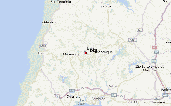 Fóia Location Map