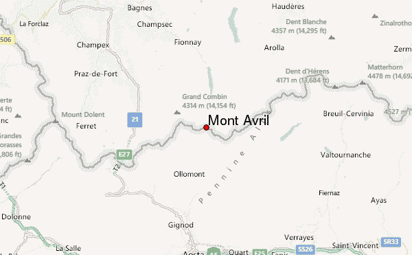 Mont Avril Location Map