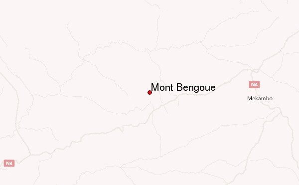 Mont Bengoué Location Map