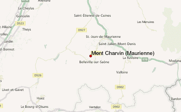 Mont Charvin (Maurienne) Location Map