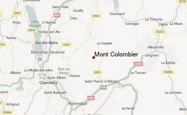 Mont Colombier Location Map