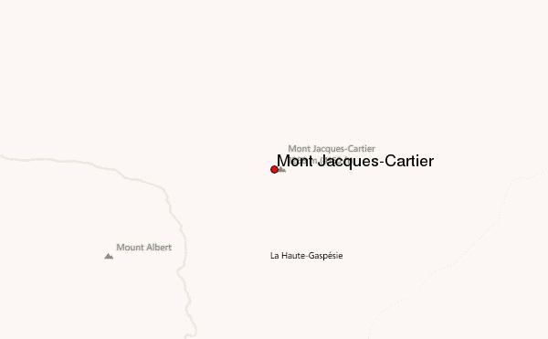 Mont Jacques-Cartier Location Map
