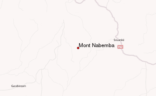 Mont Nabemba Location Map