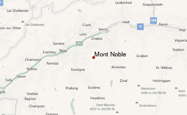 Mont Noble Location Map