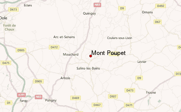 Mont Poupet Location Map