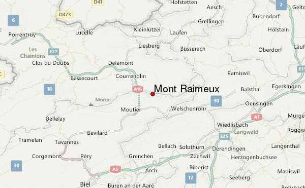 Mont Raimeux Location Map