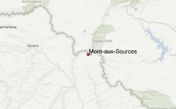 Mont-aux-Sources Location Map
