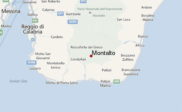 Montalto Location Map