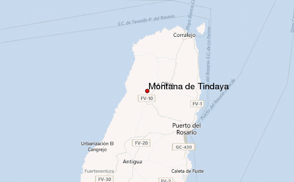 Montaña de Tindaya Location Map