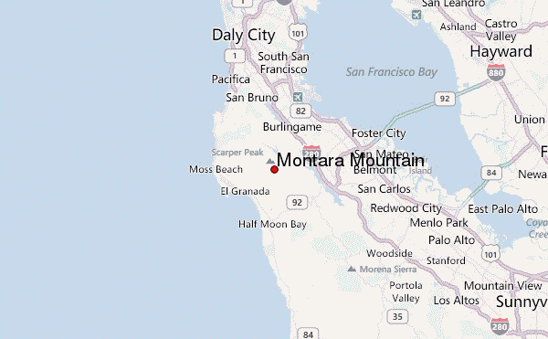 Montara Mountain Location Map