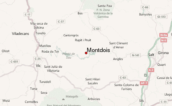Montdois Location Map
