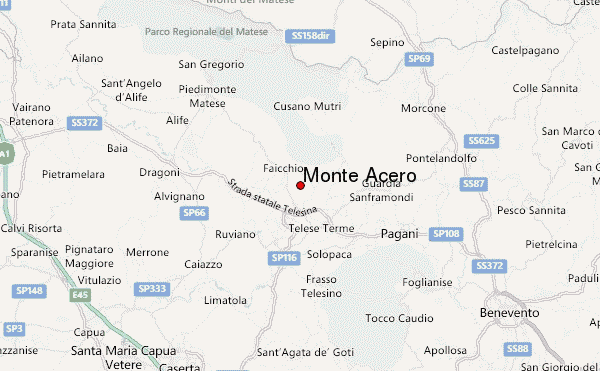 Monte Acero Location Map