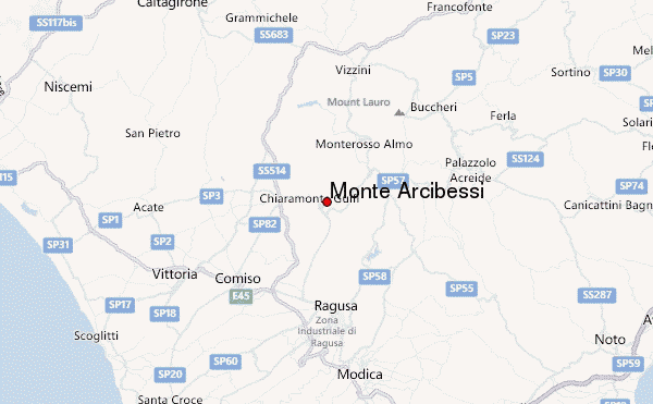 Monte Arcibessi Location Map