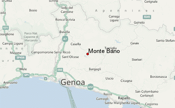 Monte Bano Location Map