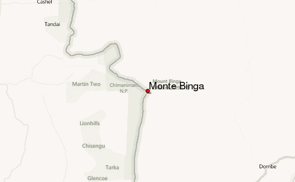 Monte Binga Location Map