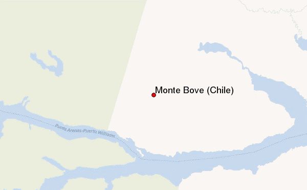 Monte Bove (Chile) Location Map