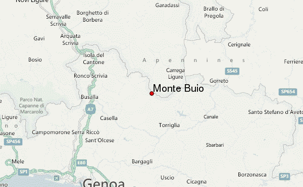 Monte Buio Location Map