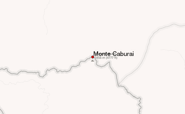 Monte Caburaí Location Map