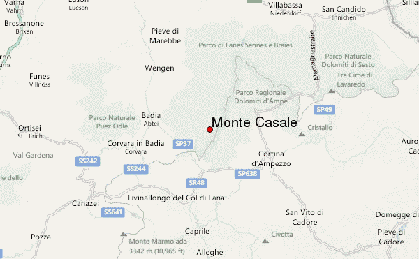 Monte Casale Location Map