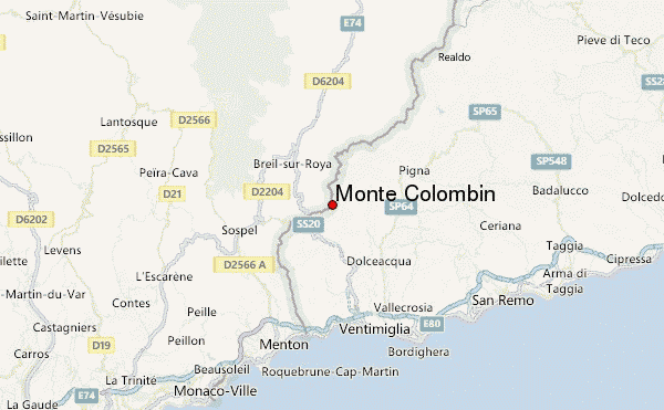 Monte Colombin Location Map