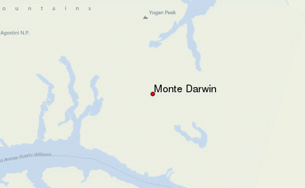 Monte Darwin Location Map