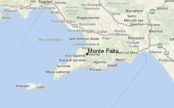 Monte Faito Location Map
