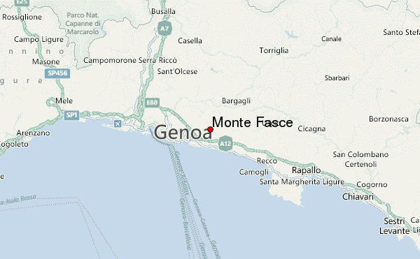 Monte Fasce Location Map