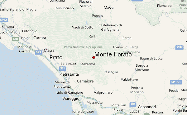 Monte Forato Location Map