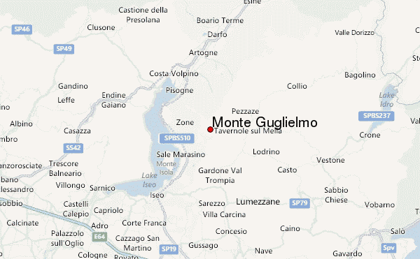 Monte Guglielmo Location Map
