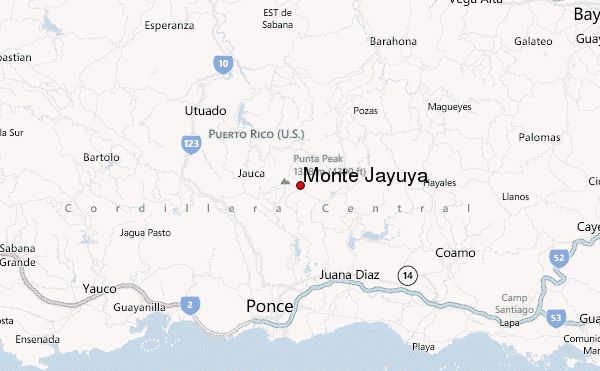 Monte Jayuya Location Map