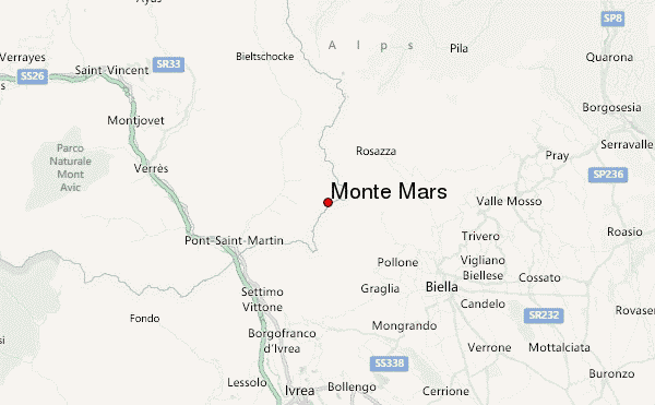 Monte Mars Location Map
