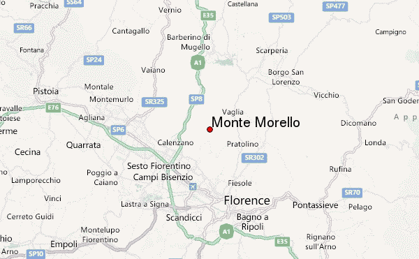 Monte Morello Location Map