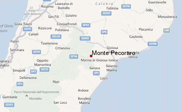Monte Pecoraro Location Map