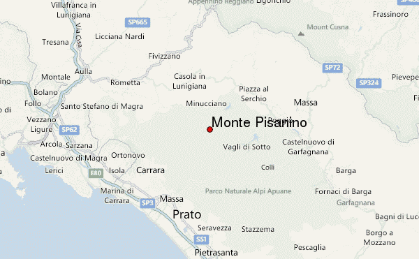 Monte Pisanino Location Map