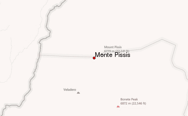 Monte Pissis Location Map