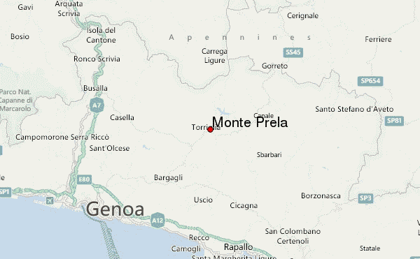 Monte Prelà Location Map