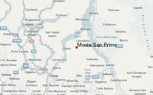 Monte San Primo Location Map