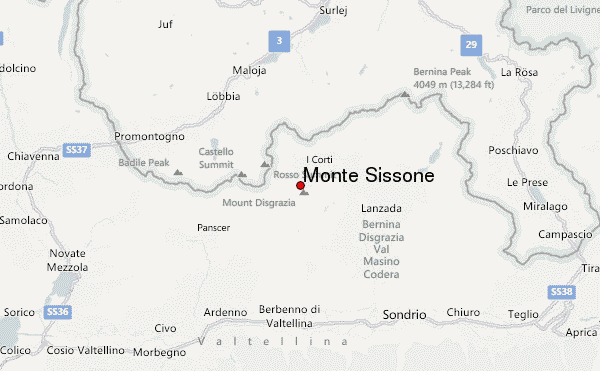 Monte Sissone Location Map
