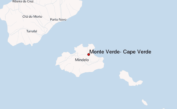 Monte Verde, Cape Verde Location Map