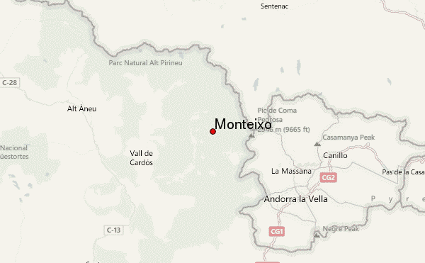 Monteixo Location Map