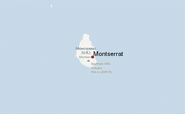 Montserrat Location Map