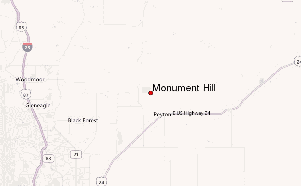 Monument Hill Location Map