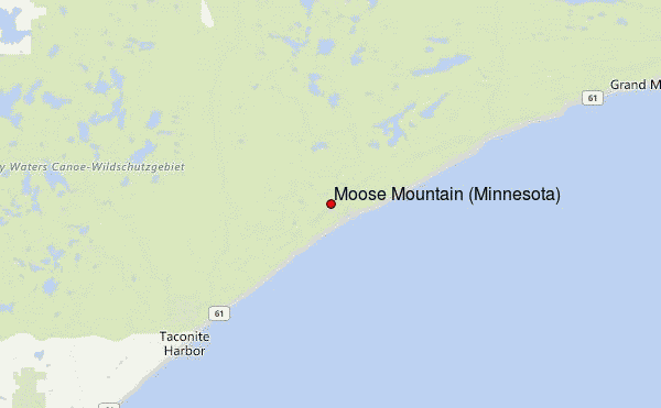 Moose Mountain (Minnesota) Location Map