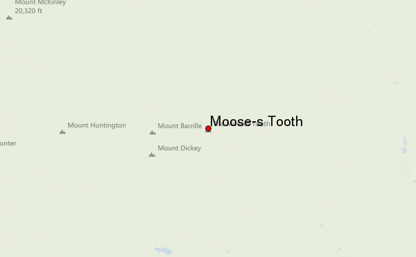 Moose's Tooth Location Map