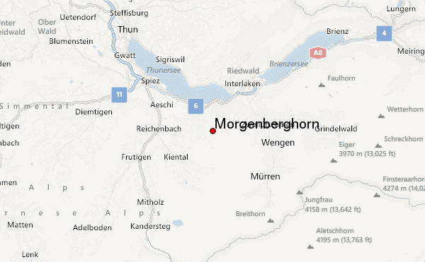 Morgenberghorn Location Map