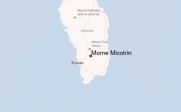 Morne Micotrin Location Map