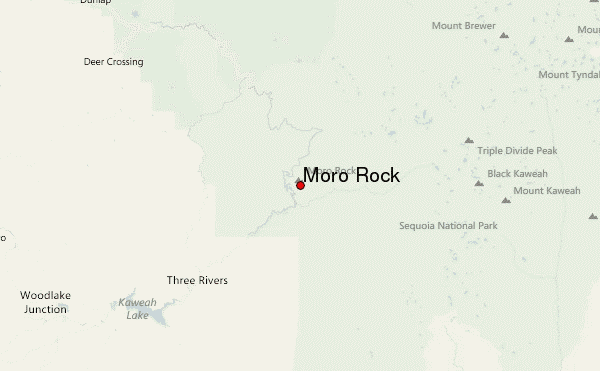 Moro Rock Location Map