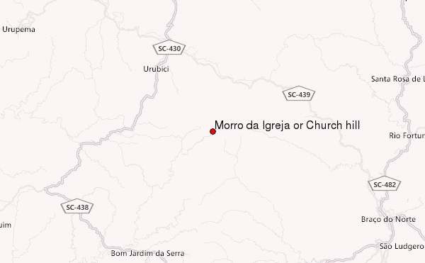 Morro da Igreja or Church hill Location Map