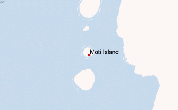 Moti Island Location Map