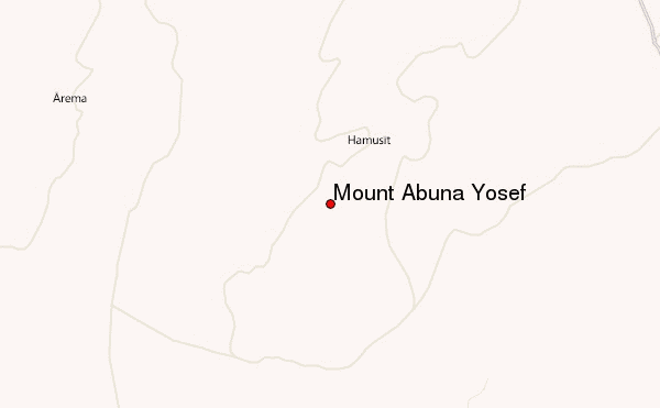 Mount Abuna Yosef Location Map